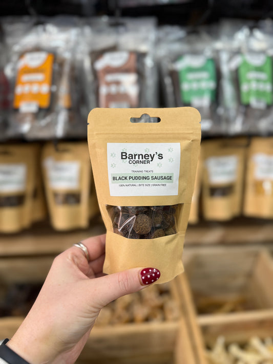 Barney's Training Treats - Black Pudding Sausage (100g)