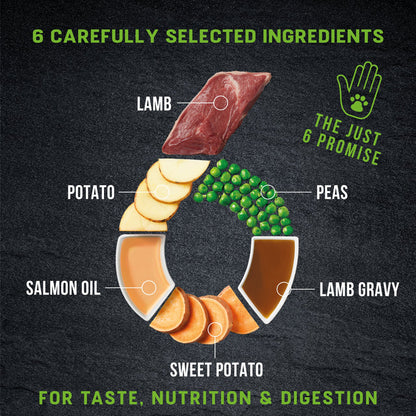 Harringtons Just 6 Lamb and Vegetables Dry Dog Food (2kg)