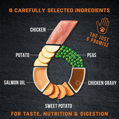 Harringtons Just 6 Chicken and Vegetables Dry Dog Food (2kg)