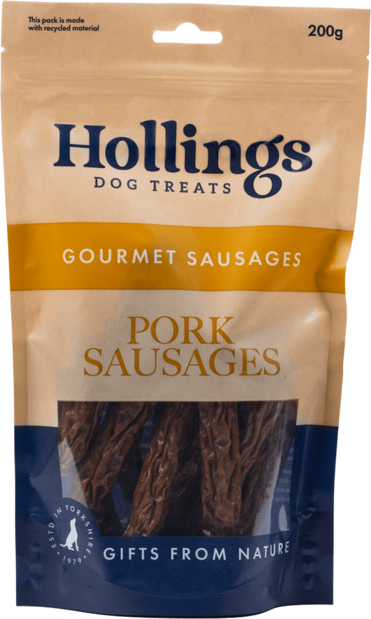 Hollings Dog Treats Pork Sausages (200g)