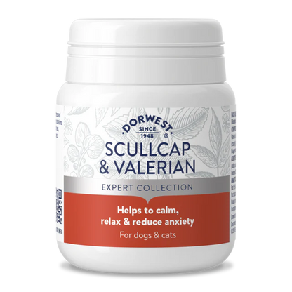 Dorwest Scullcap & Valerian Tablets for Cats and Dogs (200 tablets)