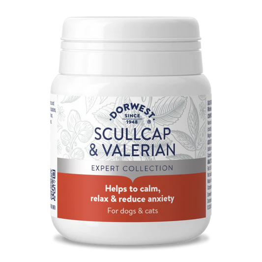 Dorwest Scullcap & Valerian Tablets for Cats and Dogs (200 tablets)