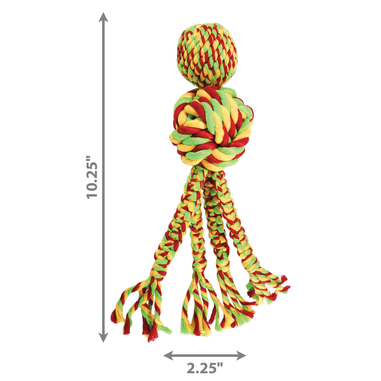 KONG Wubba Weaves with Rope Small