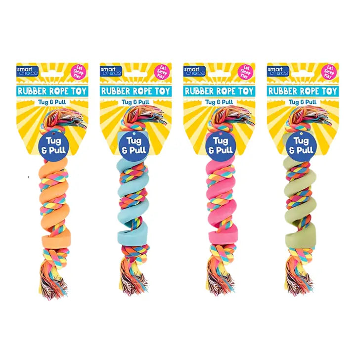 Durable Rubber Rope Dog Toy