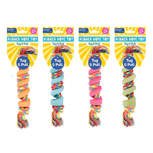 Durable Rubber Rope Dog Toy