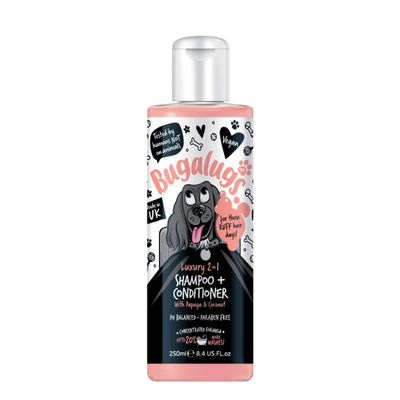 Bugalugs Luxury 2 in 1 Dog Shampoo Papaya and Coconut (250ml)