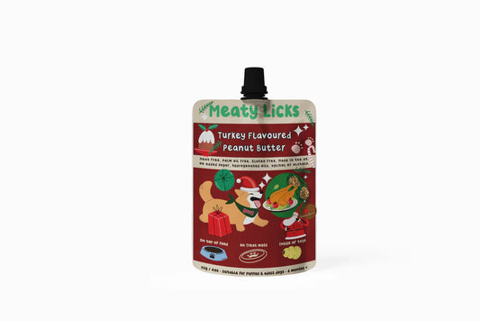 Roast Turkey Christmas Special Peanut Butter Pouch for Dogs