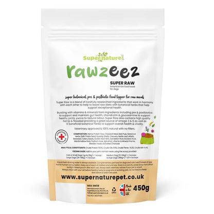 Rawzeez Super Raw Botanical Food Booster for Dogs (450g)