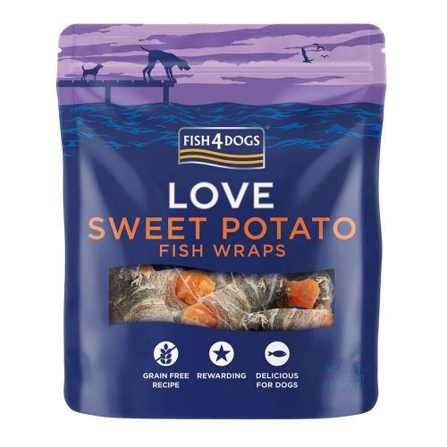 Fish4Dogs Sweet Potato Fish Wraps (100g)